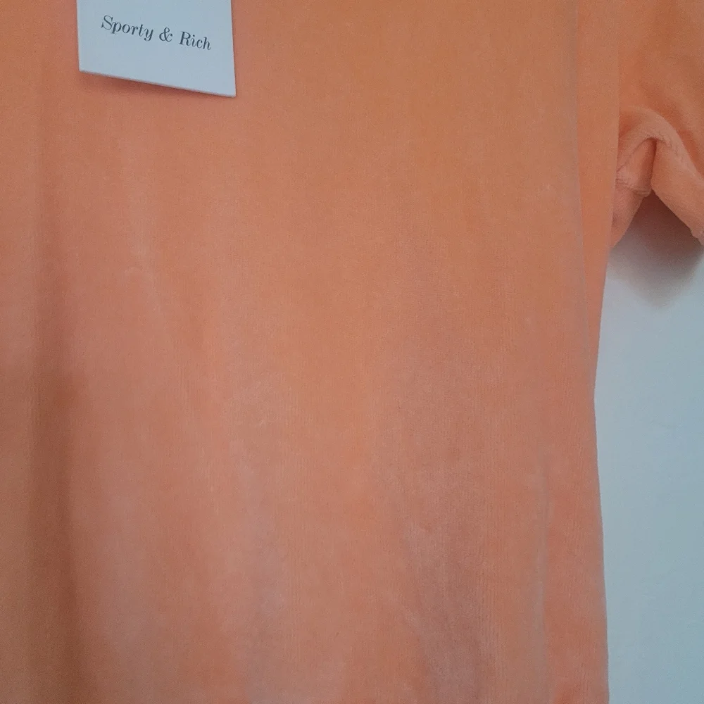Sporty & Rich Velour Polo - Picture 5 of 9